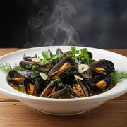 Mejillones al vapor